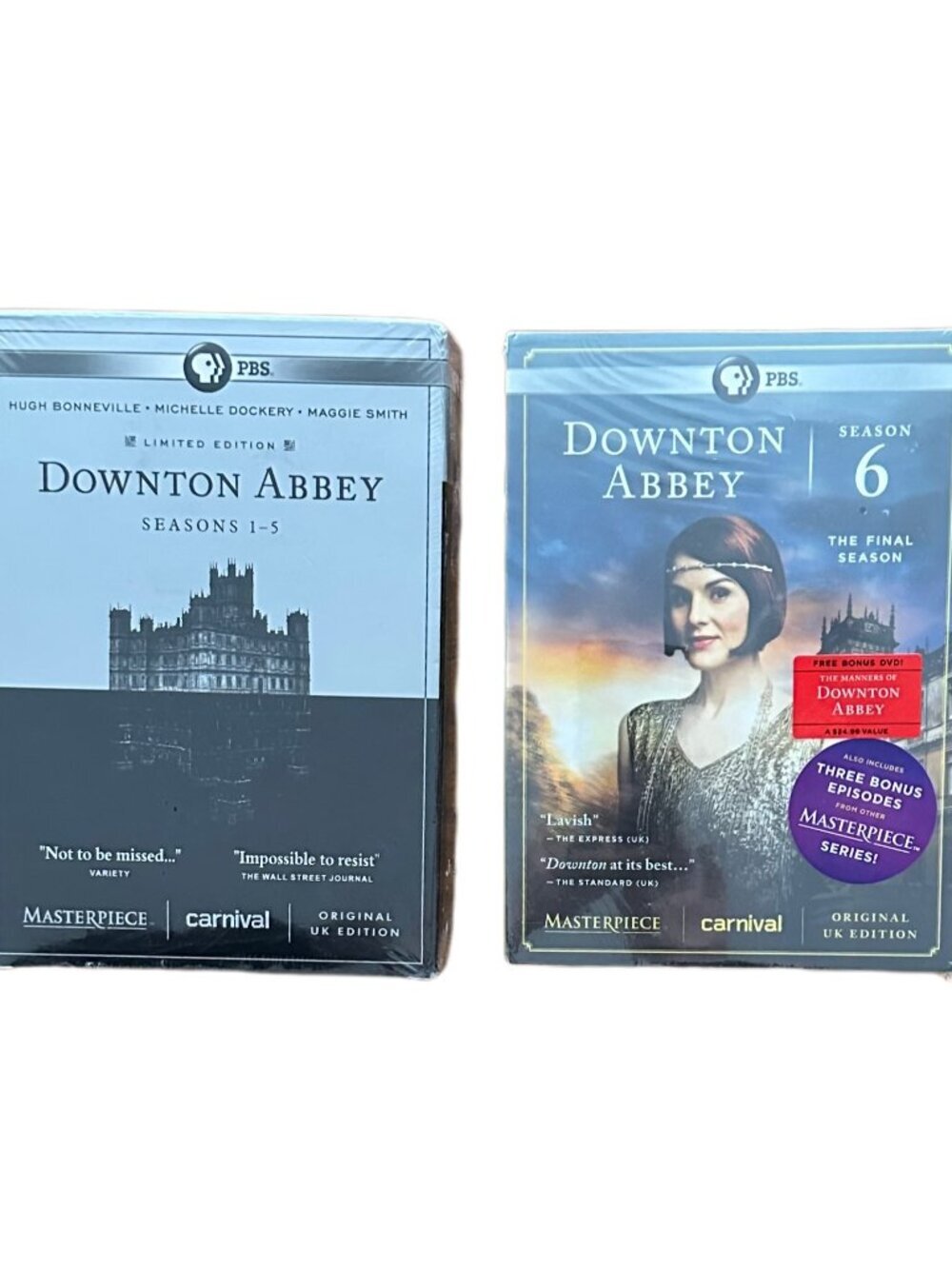 Downton Abbey Seasons 1-6 Boxed Sets DVD Original UK Edition
